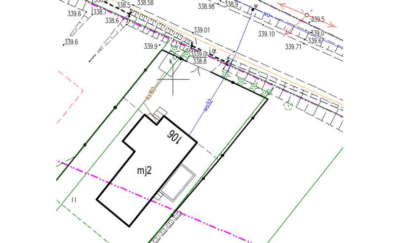mapa do celów projektowych Bendron - Będzin Czeladź