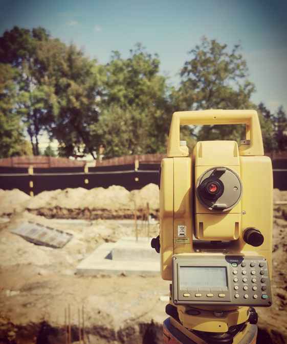 Tyczenie budynku Będzin Tyczenie sieci