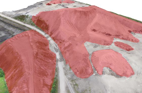 Pomiary dronem - Pomiar objętości mas ziemnych